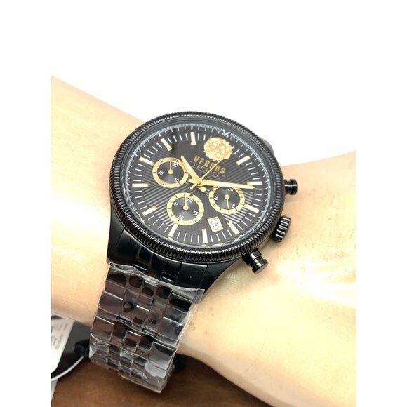 Versus by Versace Men's Watch VSP971221 Chronograph Quartz Black Steel 45mm - Picture 6 of 15